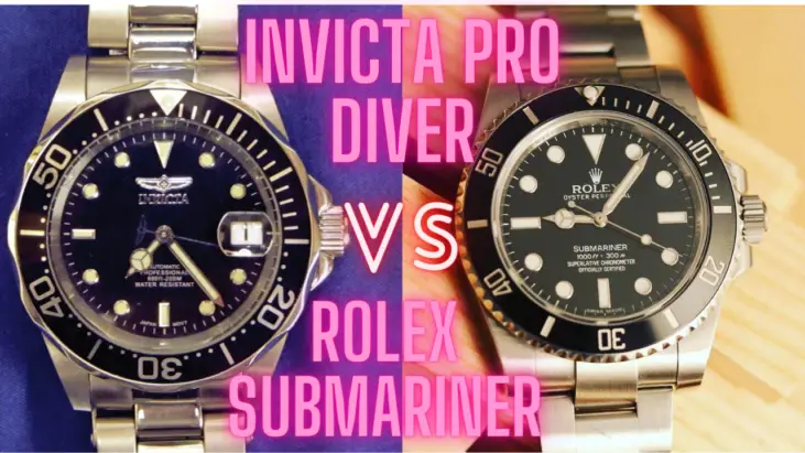 invicta rolex submariner look alike